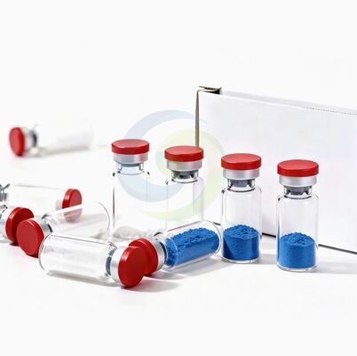 مسحوق الببتيد النحاسي عالي النقاء Copper Tripeptide 1 مع هيكل مستقر لإنتاج الكولاجين، مكون ثلاثي الببتيد النحاسي-1