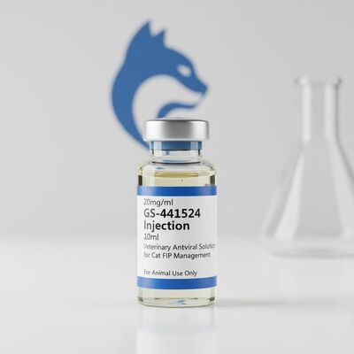 20mg/ ml GS-441524 الحقن 10ml قنينة محلول مضاد للفيروسات البيطري لعلاج FIP القطط عن طريق الحقن تحت الجلد