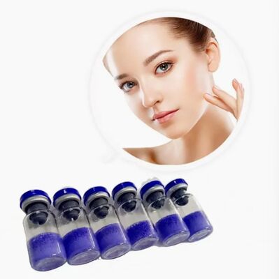 الببتيد النحاسي المضاد للشيخوخة GHK-Cu Powder CAS 49557-75-7 لصيغ التجميل