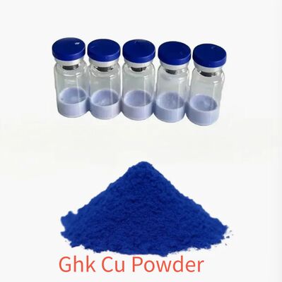 مسحوق ببتيد النحاس GHK-Cu ≥99% نقاء لإنتاج الكولاجين وتقليل التجاعيد في العناية بالبشرة