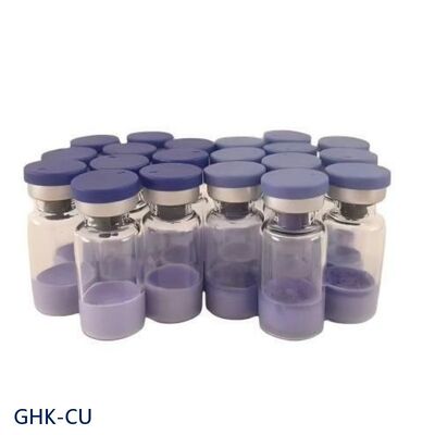مسحوق الببتيد النحاسي عالي النقاء GHK-Cu للبحوث العناية بالبشرة مادة تجميل ثلاثية الببتيد النحاسي 1 الببتيد الأزرق المستقر نسبة نظافة ≥99٪