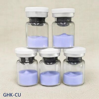 مسحوق ببتيد النحاس GHK-Cu عالي النقاء لصيغ مستحضرات التجميل النحاس Tripeptide-1 مواد العناية بالبشرة مسحوق أزرق مستقر ≥ 99٪ النقاء