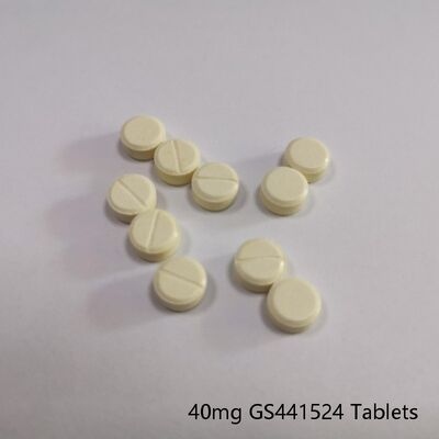 طب البيطري GS-441524 أقراص 40mg لدعم FIP القطة الصيغة الفموية المضادة للفيروسات المستقرة الإدارة اليومية